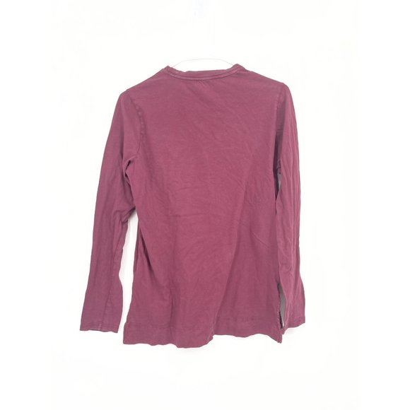 Athleta Long Sleeve Top Burgundy Crew Neck Tunic Womens Size Small - Picture 4 of 4